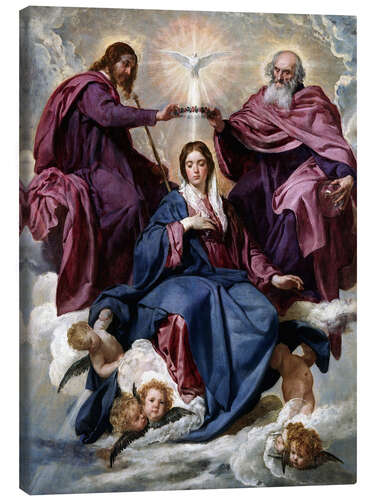 Canvas print Coronation of the Virgin