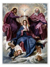 Reprodução Coronation of the Virgin - Diego Rodriguez de Silva y Velázquez