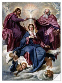 Selvklæbende plakat Coronation of the Virgin