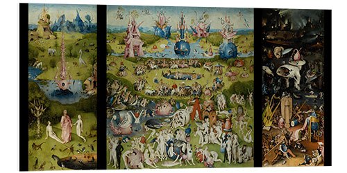 Foam board print The Garden of Earthly Delights