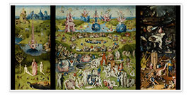 Wall print  The Garden of Earthly Delights - Hieronymus Bosch