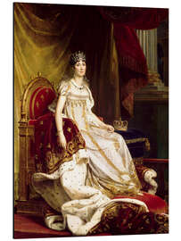 Aluminium print Joséphine in coronation costume