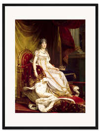 Gerahmter Kunstdruck Joséphine im Krönungskostüm