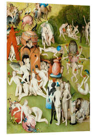 Foam board print The Garden of Earthly Delights - Mankind Before the Flood (detail) VII