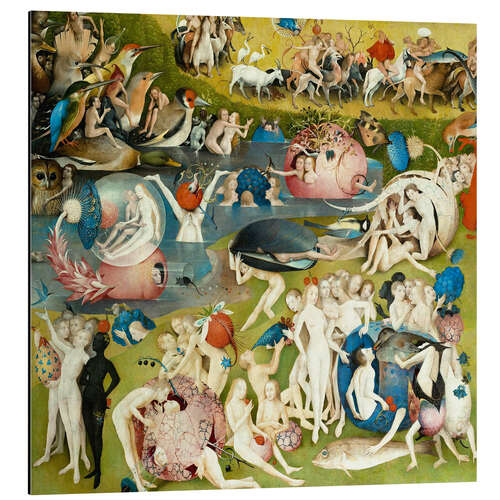 Aluminium print The Garden of Earthly Delights - Mankind Before the Flood (detail) II