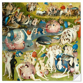 Wall sticker The Garden of Earthly Delights - Mankind Before the Flood (detail) II