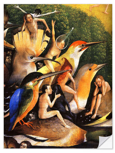 Muursticker Tuin der lusten - Aetas aurea (detail) III