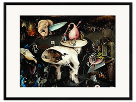 Framed art print The Garden of Earthly Delights - Hell (detail) III