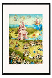 Gerahmter Kunstdruck Der Garten der Lüste - Menschheit vor der Sintflut (Detail) IV