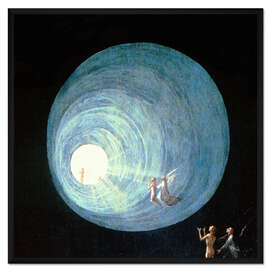 Gerahmter Kunstdruck Aufstieg in das himmlische Paradies (Detail) II