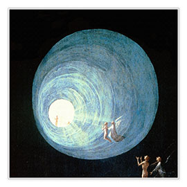 Print  Opstijging naar de hemel (detail) II - Hieronymus Bosch