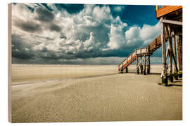 Wood print North Sea Feeling in Sankt Peter-Ording