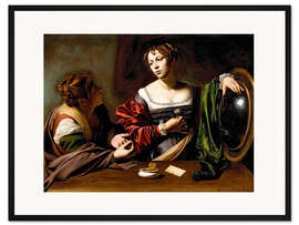 Gerahmter Kunstdruck Martha und Maria Magdalena