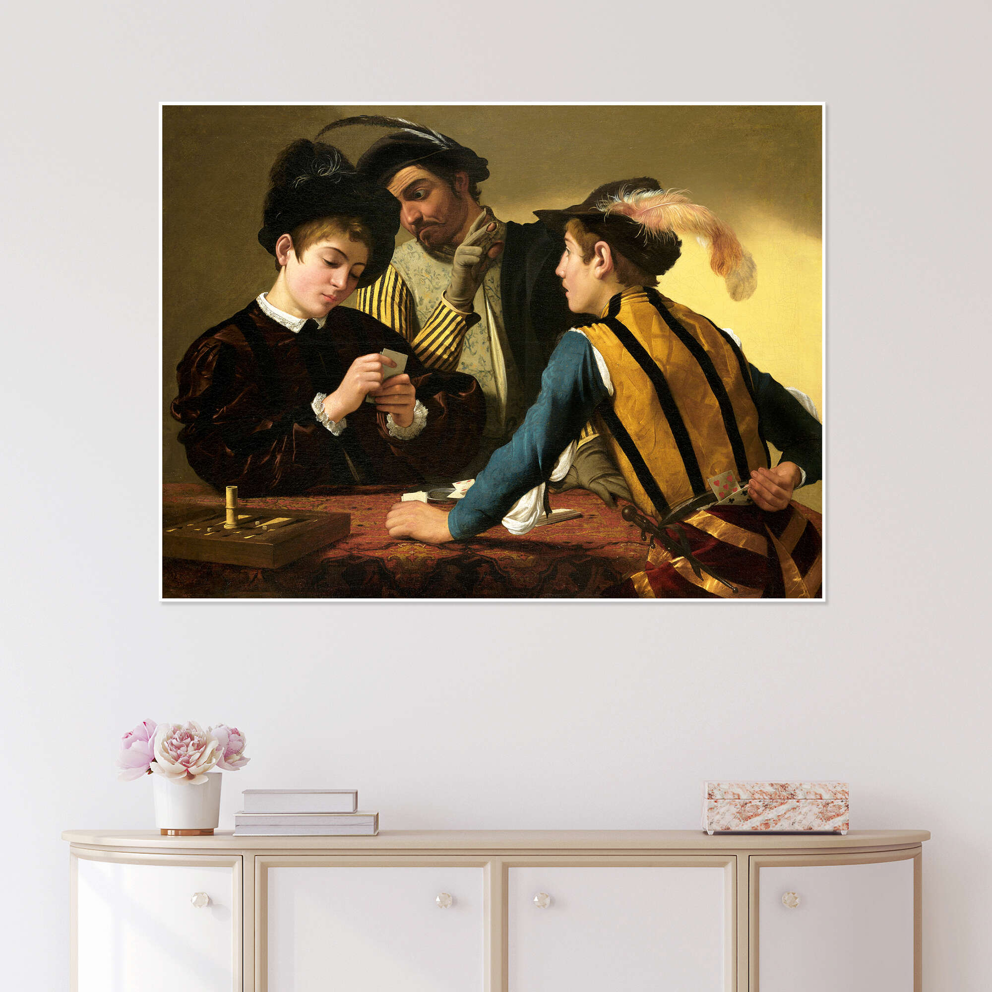 The Musicians sold (1597) by Caravaggio (Michelangelo Merisi) 16x20 Framed Poster