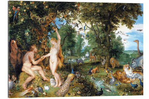 Gallery print Garden of Eden with the Fall of Man