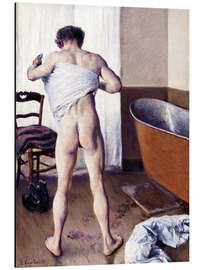 Magnettafel Mann im Bad