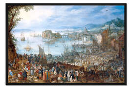 Gerahmter Kunstdruck Großer Fischmarkt