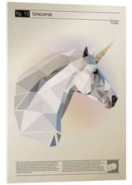 Acrylic print fig13 Polygoneinhorn Poster