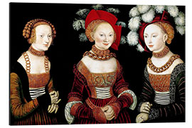 Cuadro de aluminio The princesses Sibylla, Emilia and Sidonia of Saxony