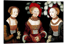 Galleritryk The princesses Sibylla, Emilia and Sidonia of Saxony