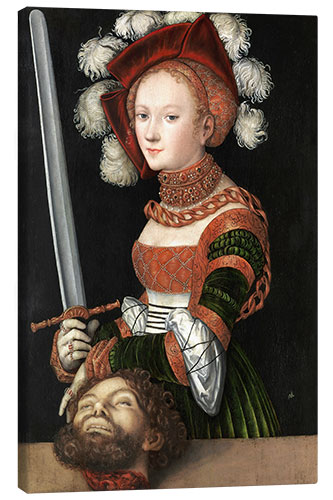 Canvas print Judith with the Head of Holofernes