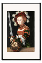 Gerahmter Kunstdruck Judith mit dem Haupt des Holofernes