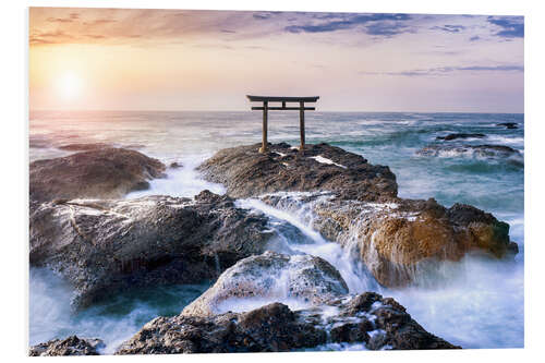 PVC-taulu Japanese Torii in Japan near the beach