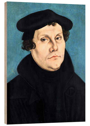 Trätavla Martin Luther