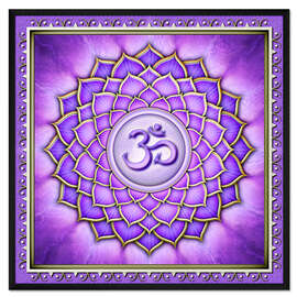 Gerahmter Kunstdruck Sahasrara Chakra - Serie II Artwork II