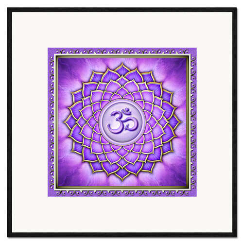 Impresión de arte enmarcada Sahasrara Chakra - Serie II Artwork II