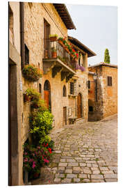 Magnettafel Mediterrane Gasse Toskana