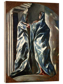 Tableau en bois Visitation