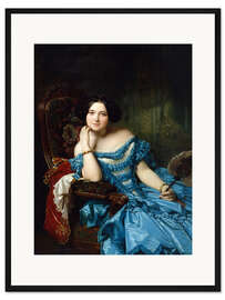 Gerahmter Kunstdruck Amalia de Llano y Dotres, Condesa de Vilches