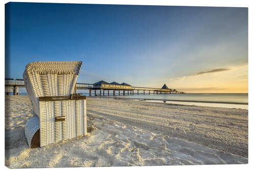 Canvas print Seebrücke Heringsdorf Usedom Baltic