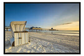 Gerahmter Kunstdruck Seebrücke Heringsdorf Usedom Ostsee