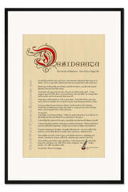 Gerahmter Kunstdruck Desiderata (Englisch) III