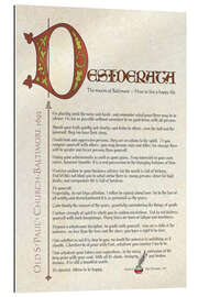 Galleritryk Desiderata (engelsk) IV