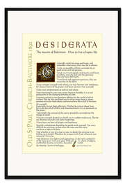 Gerahmter Kunstdruck Desiderata (Englisch) II