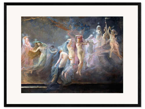 Gerahmter Kunstdruck Die Morgensterne (Les Etoiles du Matin)