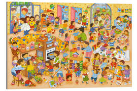 Magnettafel Ein Tag im Kindergarten