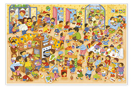Wandbild  Ein Tag im Kindergarten - Marion Krätschmer