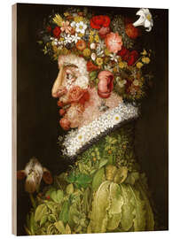 Holzbild  Der Frühling, 1563 - Giuseppe Arcimboldo