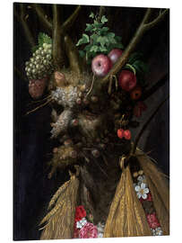 Magnettafel Vier Jahreszeiten in einem Kopf