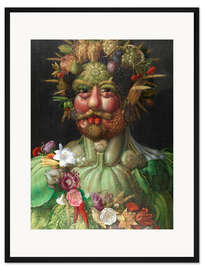 Gerahmter Kunstdruck Kaiser Rudolf II von Habsburg als Vertumnus
