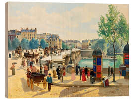 Wood print Le Pont Neuf