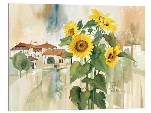 Cuadro de plexi-alu Sunflower greetings