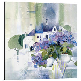 Magnettafel Hortensien