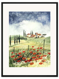 Gerahmter Kunstdruck Toscana III