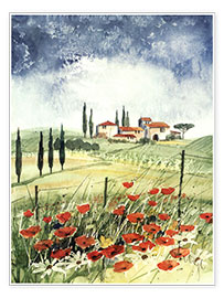 Wall print  Toscana III - Franz Heigl