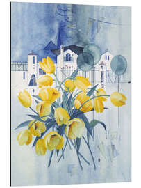 Magnettafel Ansicht mit Tulpen